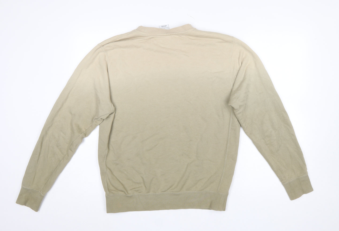 Nike Men's Beige Small Crew Neck Pullover Sweatshirt