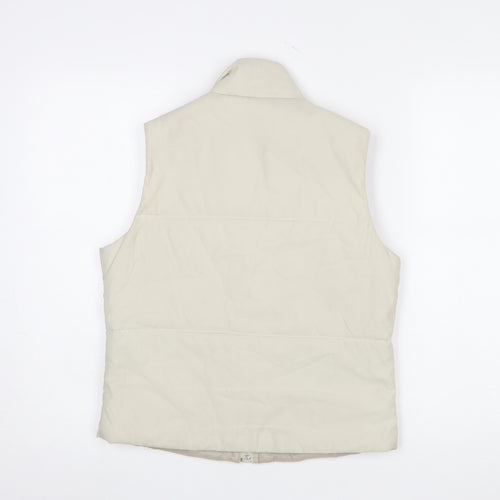 Moto Jeanswear Women's Beige Puffer Gilet Waistcoat Size 10