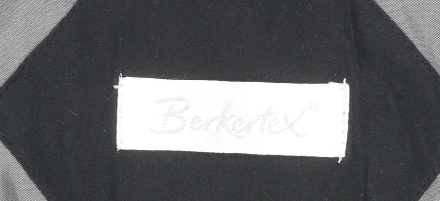 Berkertex Women's Black Faux Fur Hooded Parka Coat Size 10