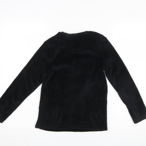 Disney Girls Black Jack Skellington Fleece Pyjama Top 9-10 Years
