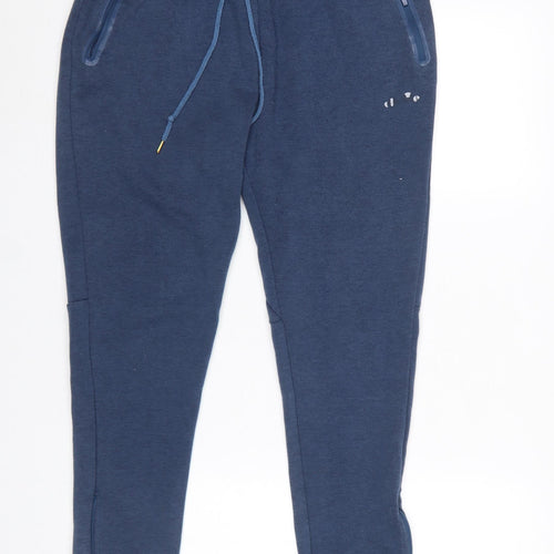 Ellesse Women's Blue Jogger Trousers with Zip Pockets Size L