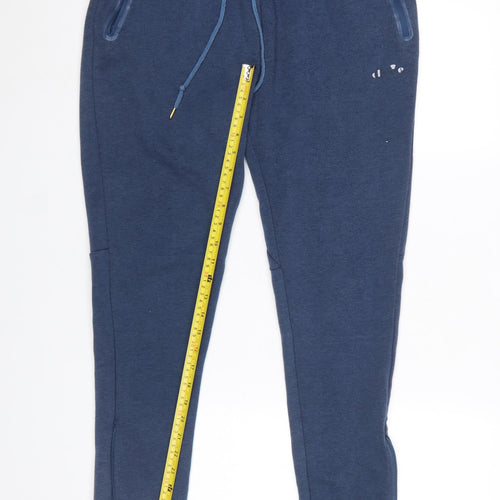 Ellesse Women's Blue Jogger Trousers with Zip Pockets Size L
