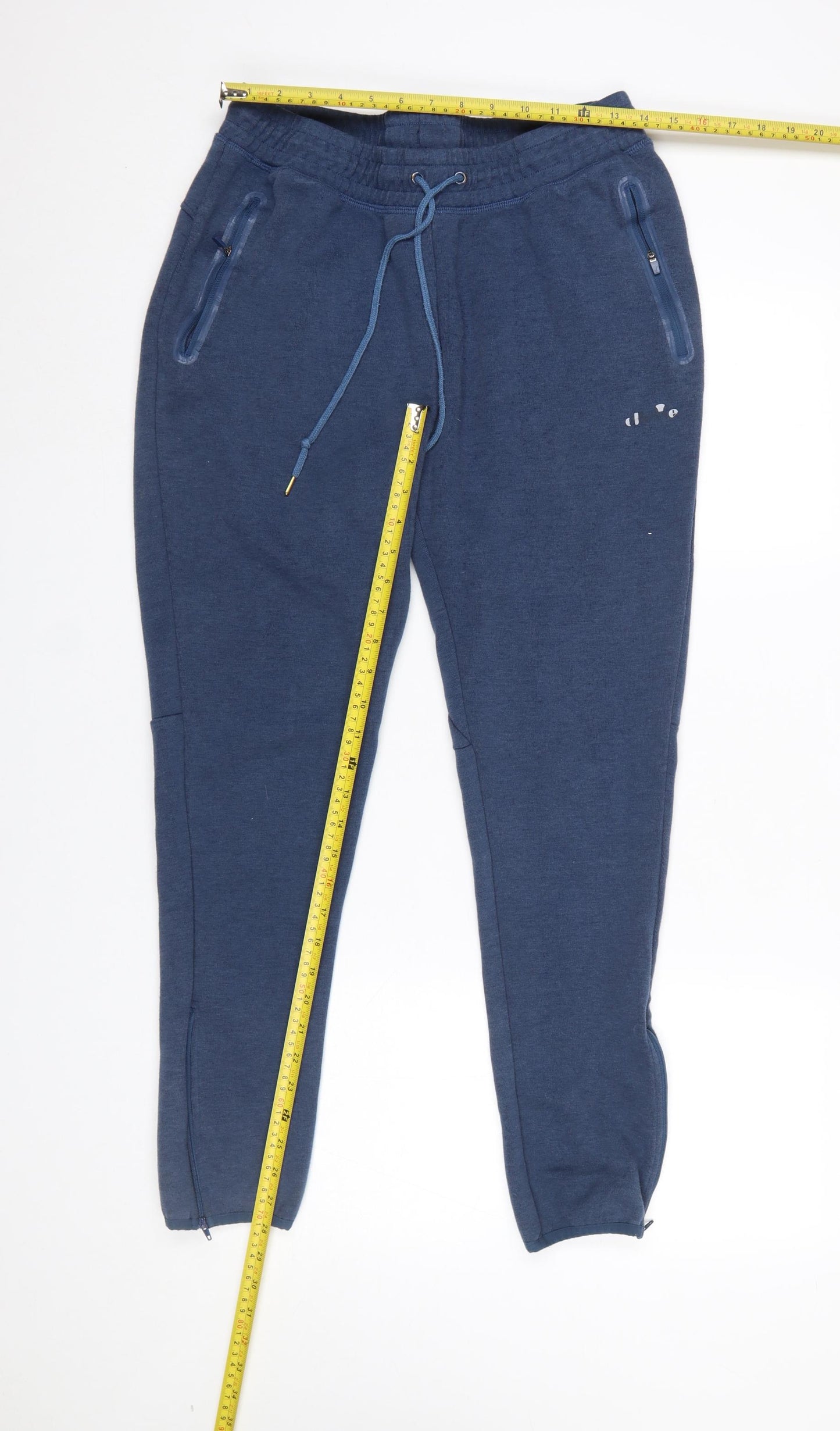 Ellesse Women's Blue Jogger Trousers with Zip Pockets Size L