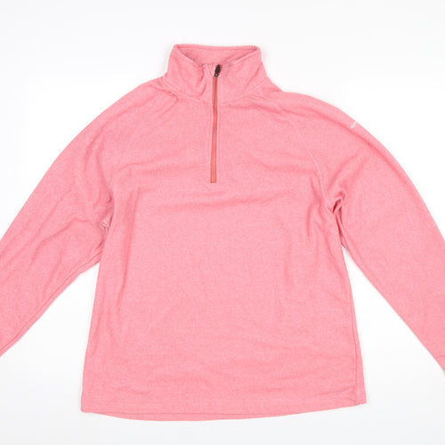 Trespass Women's Pink XL 1/2 Zip Fleece Sweatshirt Outdoor Wear