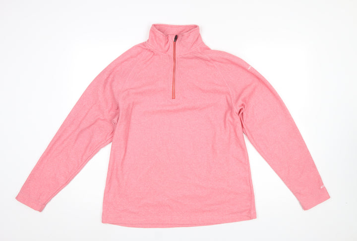 Trespass Women's Pink XL 1/2 Zip Fleece Sweatshirt Outdoor Wear
