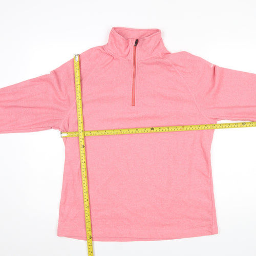 Trespass Women's Pink XL 1/2 Zip Fleece Sweatshirt Outdoor Wear