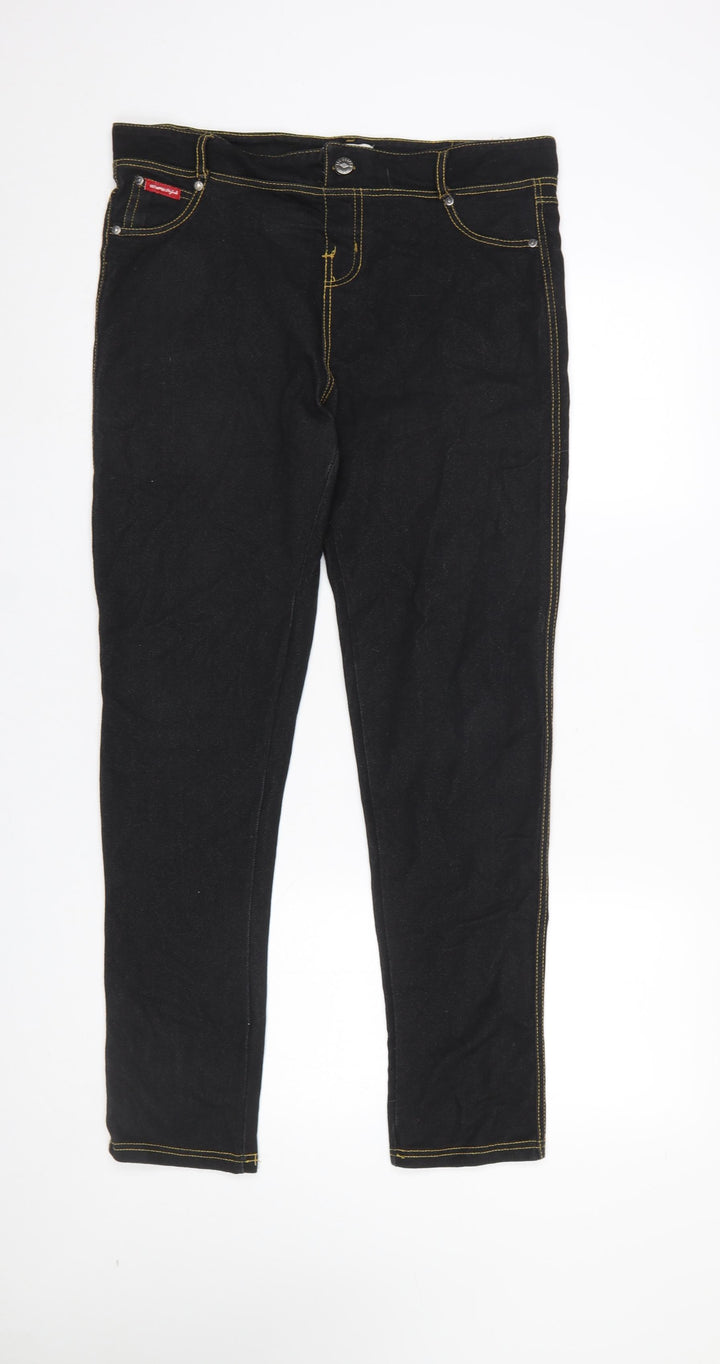 Lee Cooper Women’s Black Skinny Jeans Size 14 Stretch Denim