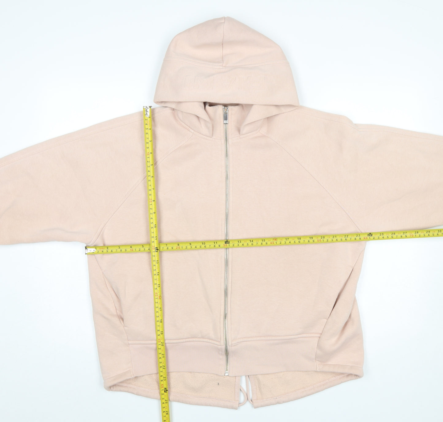 Riani Women Beige Full Zip Hoodie Size 12 Cotton Blend