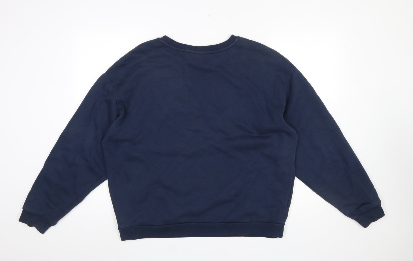 Slazenger Women Navy Blue Crew Neck Pullover Sweatshirt UK 14