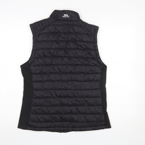 Trespass Womens Black XL Puffer Waistcoat Gilet Outdoor Quilted Zip Vest