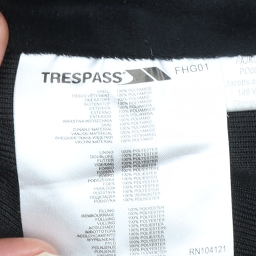 Trespass Womens Black XL Puffer Waistcoat Gilet Outdoor Quilted Zip Vest