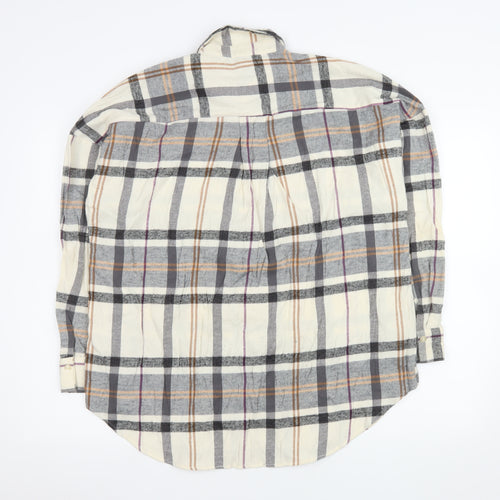 Primark Men's Multicoloured Check Button-Up Shirt M Regular Fit