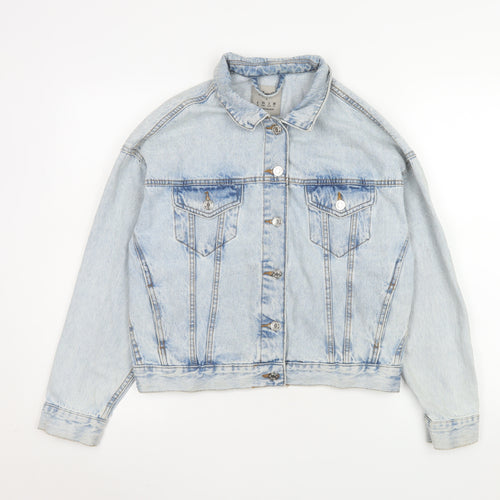 Denim Co. Women’s Blue Cotton Denim Jacket Size 6 Regular
