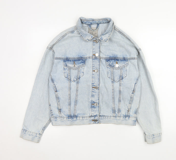 Denim Co. Women’s Blue Cotton Denim Jacket Size 6 Regular