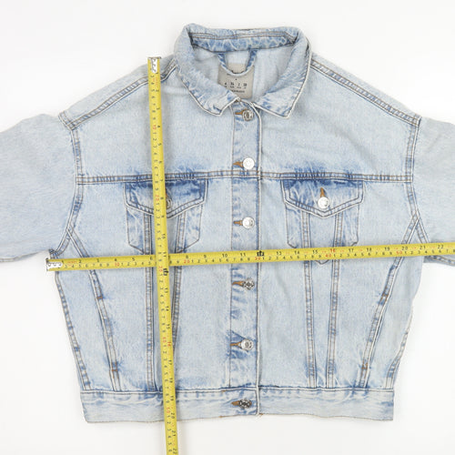 Denim Co. Women’s Blue Cotton Denim Jacket Size 6 Regular