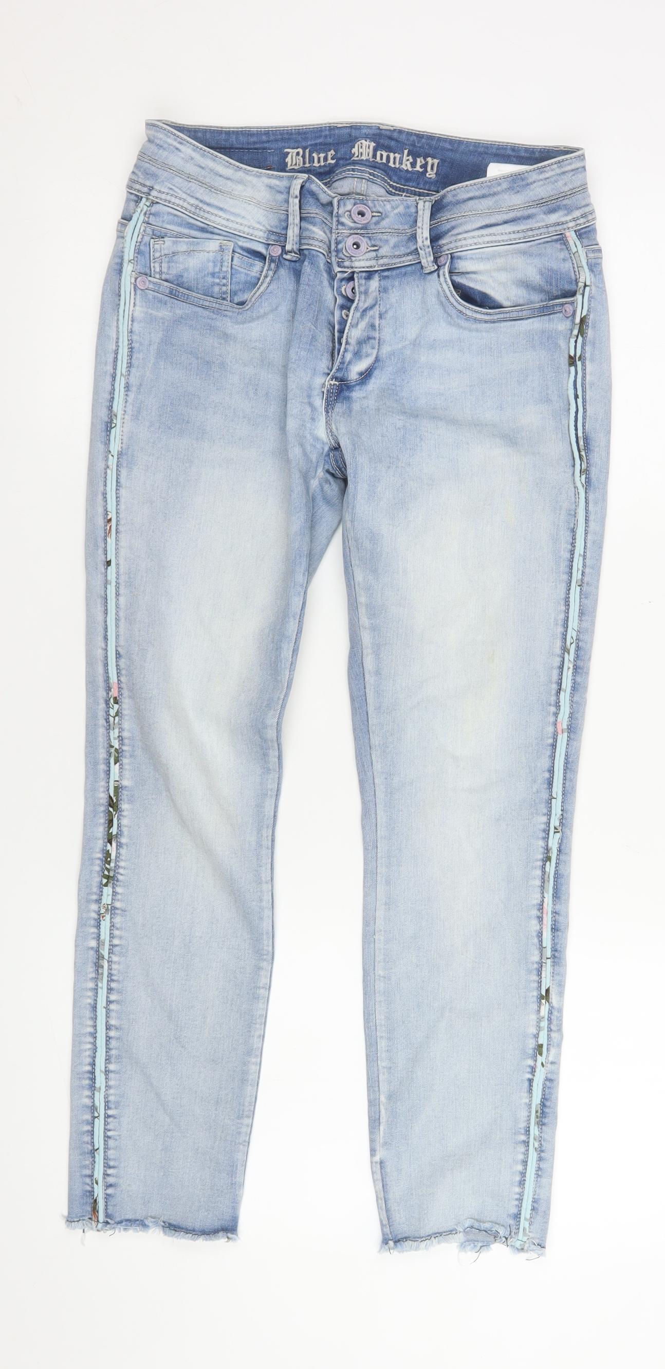 Blue Monkey Women's Light Blue Skinny Stretch Jeans Size 12