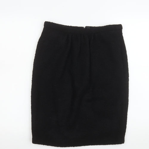 L.K. Bennett Women's Black Wool Pencil Skirt Size 12