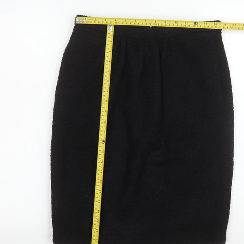 L.K. Bennett Women's Black Wool Pencil Skirt Size 12