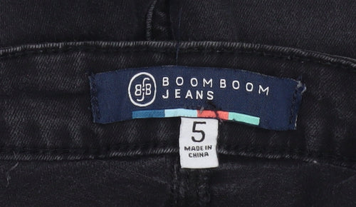 BoomBoom Jeans Women's Black Skinny Zip Pocket Stretch Jeans Size 5