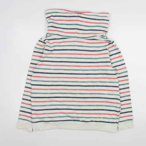 Brakeburn Womens Beige Striped Size 10 Pullover Sweatshirt