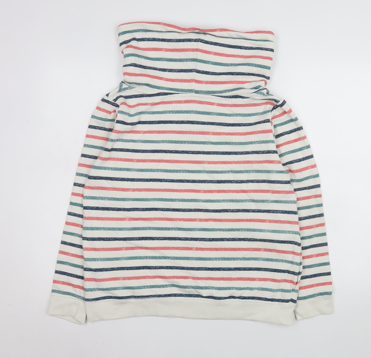 Brakeburn Womens Beige Striped Size 10 Pullover Sweatshirt