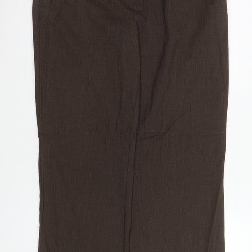 Marks and Spencer Men's Brown Straight Leg Trousers Size M