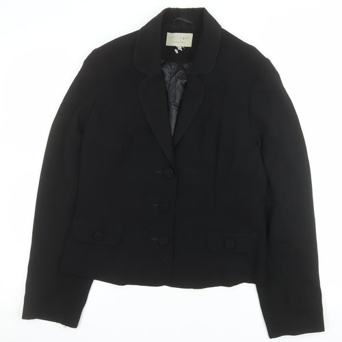 Office Girl Women's Black Size 12 Formal Suit Jacket Blazer Classic Workwear