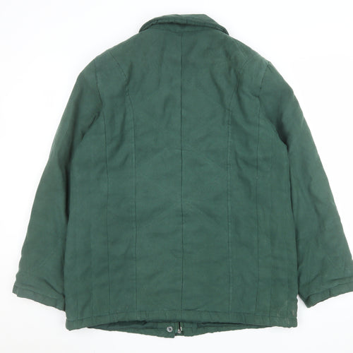 Finesse Women’s Green Quilted Mid-Length Jacket Size 14