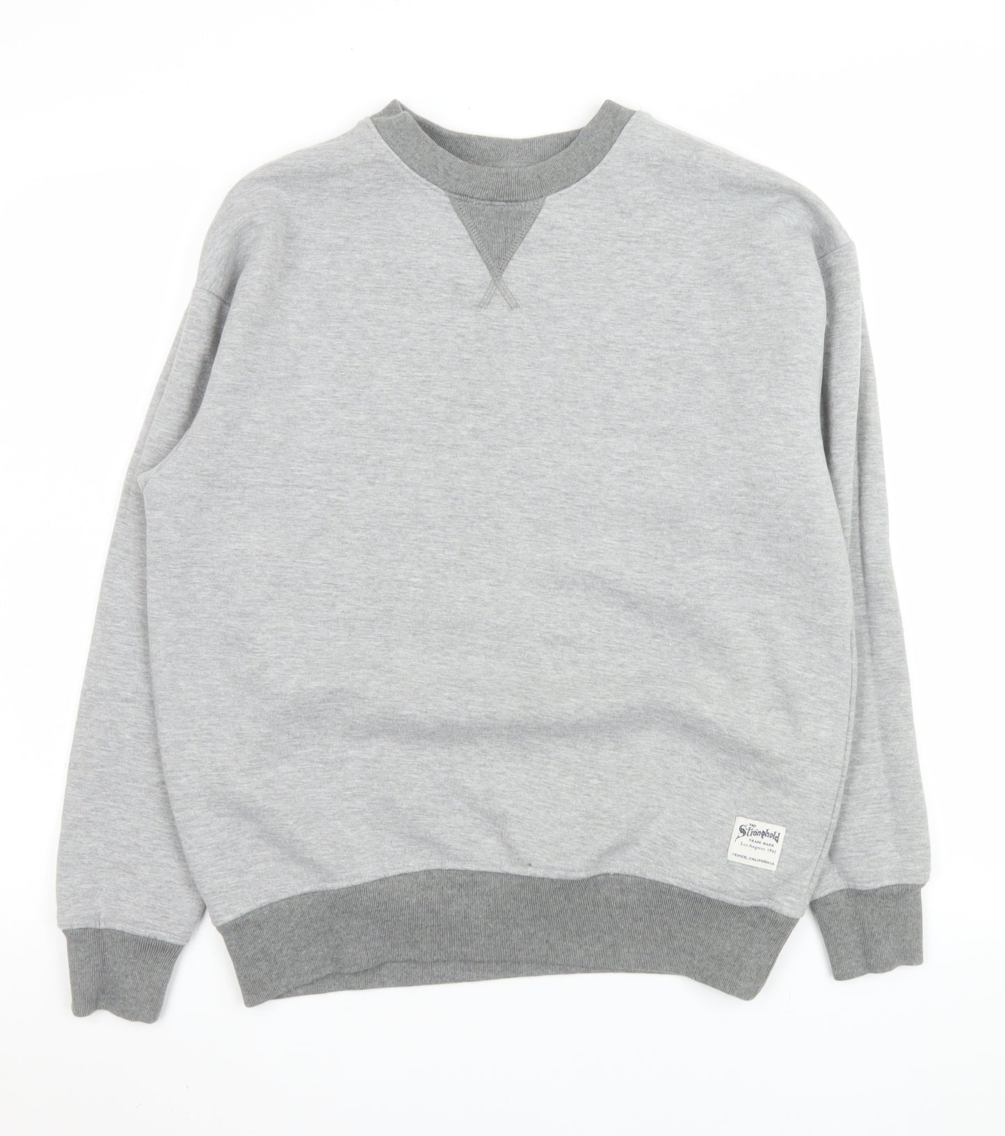 Primark Mens Grey XS Crew Neck Pullover Fleece Sweatshirt