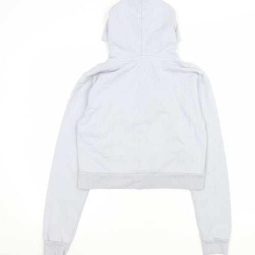 Brandy Melville Women’s Grey Cropped Hoodie Jacket size One Size