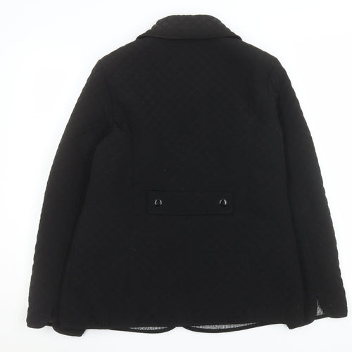 Gallery Womens Black Quilted Mid Length Jacket M