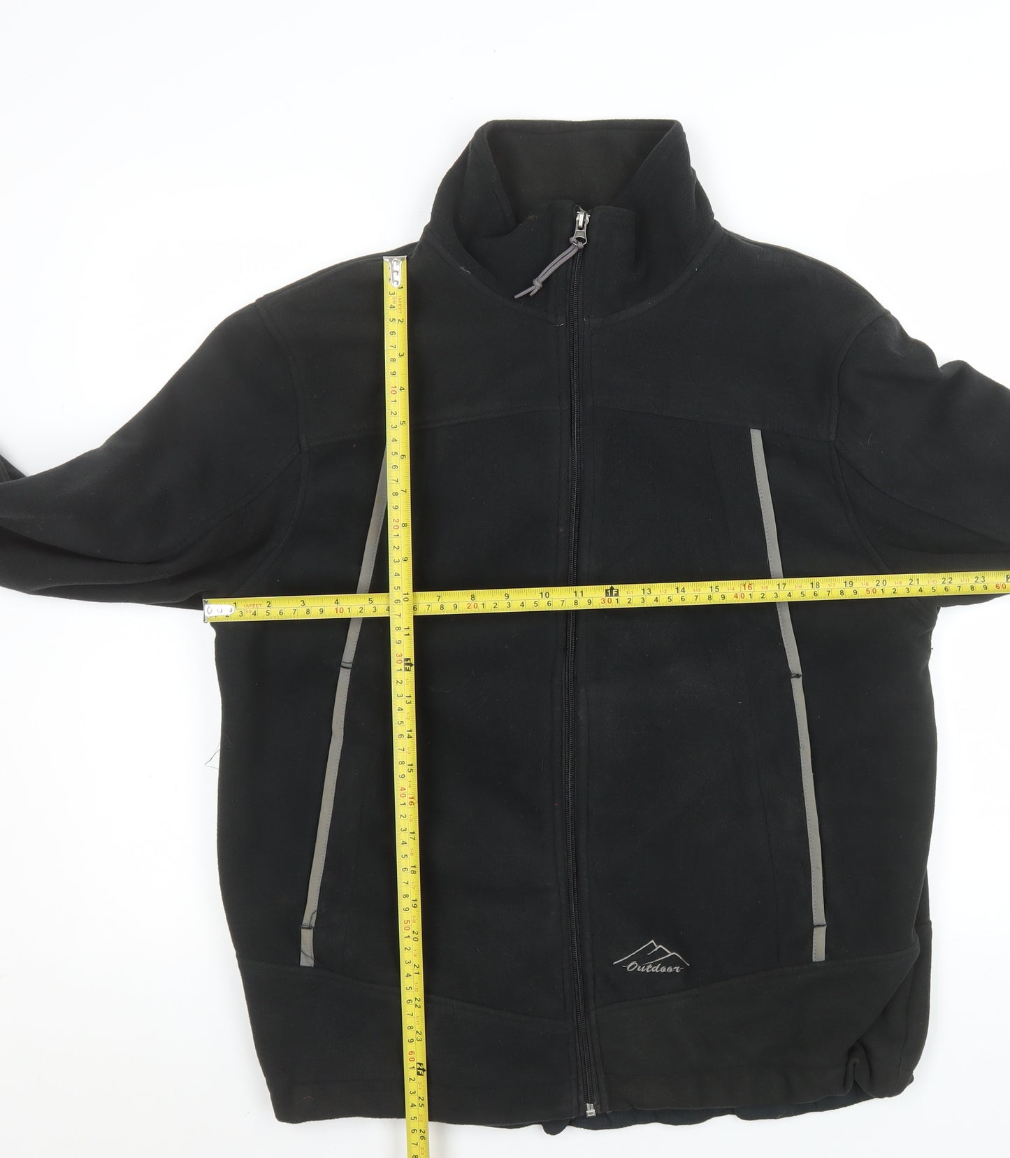 TechTex Men's Black Outdoor Fleece Jacket Size M 40in
