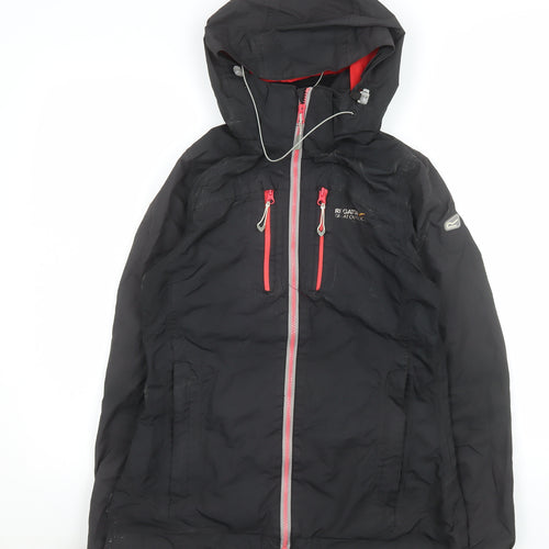 Regatta Women's Black Waterproof Hooded Rain Coat Jacket UK 10