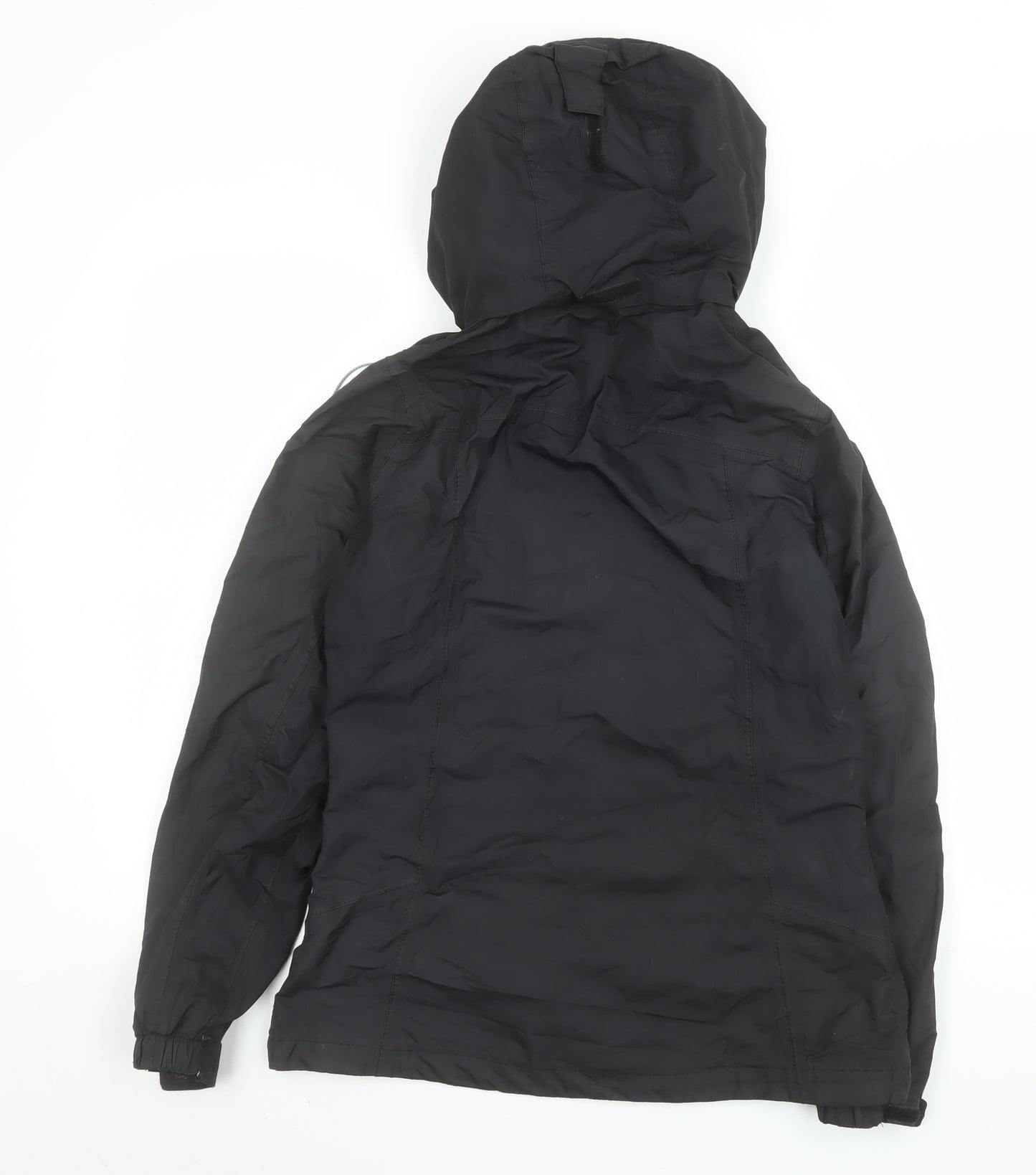 Regatta Women's Black Waterproof Hooded Rain Coat Jacket UK 10