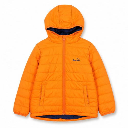 Peter Storm Boys Orange Hooded Puffer Jacket 5-6 Years Warm Waterproof Coat