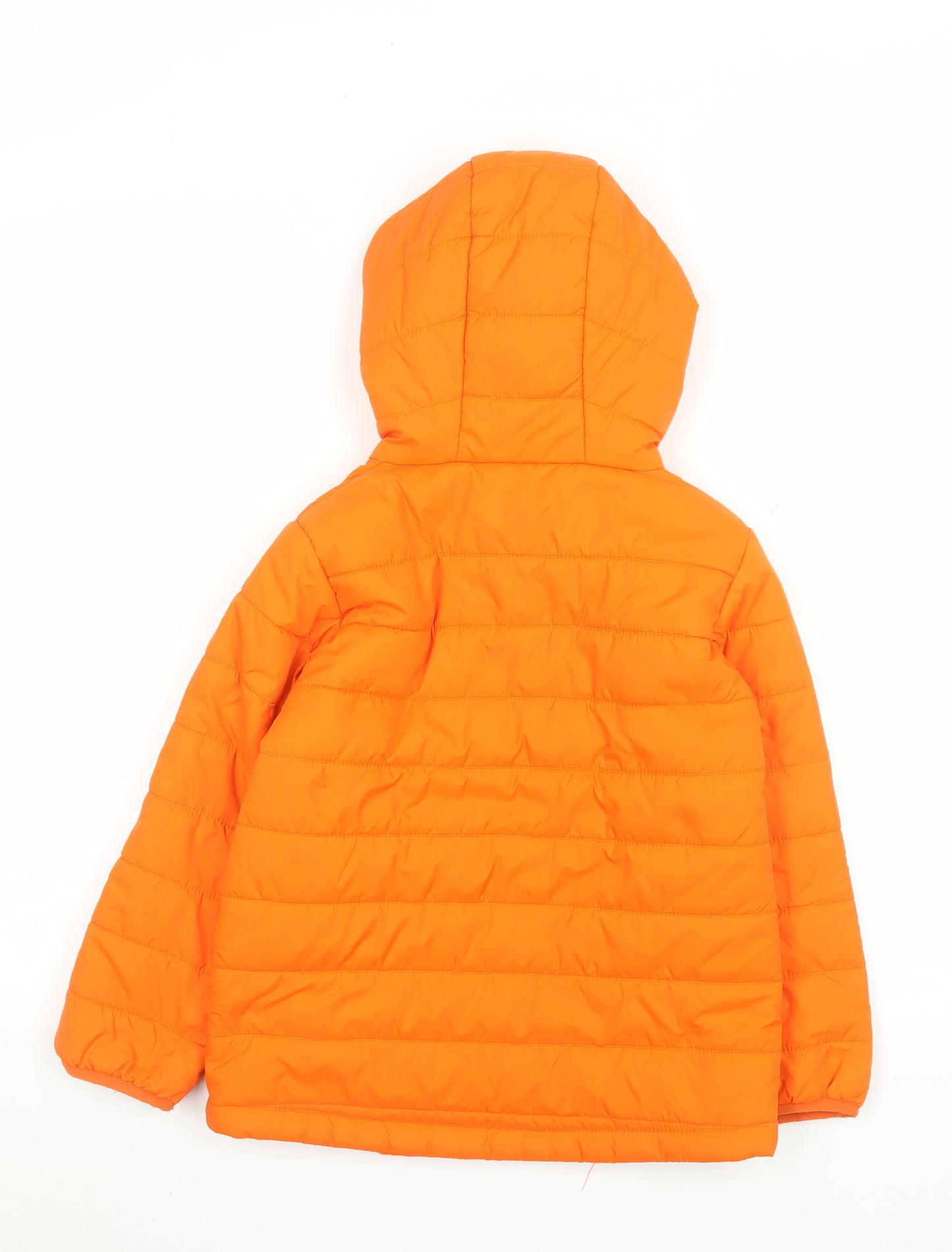 Peter Storm Boys Orange Hooded Puffer Jacket 5-6 Years Warm Waterproof Coat