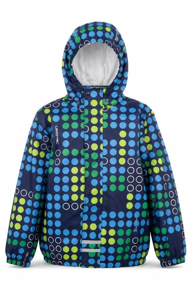 LEGO Boys Blue Polka Dot Waterproof Hooded Rain Coat 9 Years