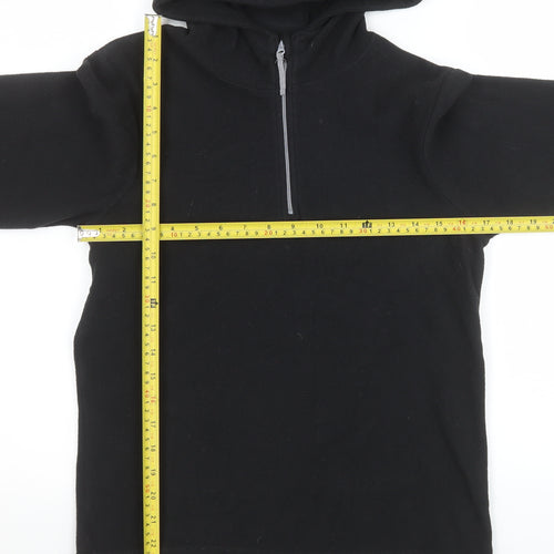 Mountain Warehouse Girls Black Fleece Pullover Hoodie 13 Years