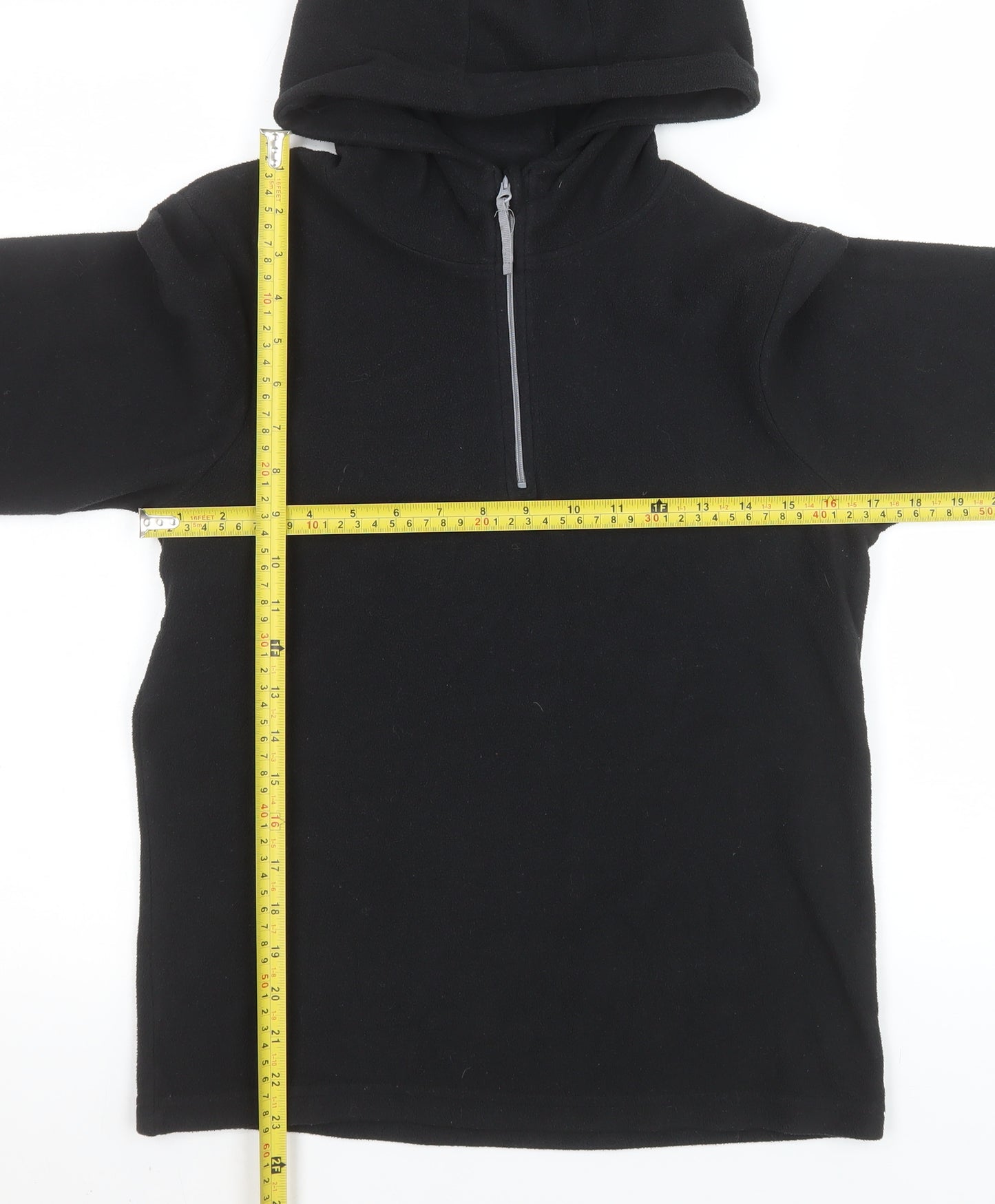 Mountain Warehouse Girls Black Fleece Pullover Hoodie 13 Years