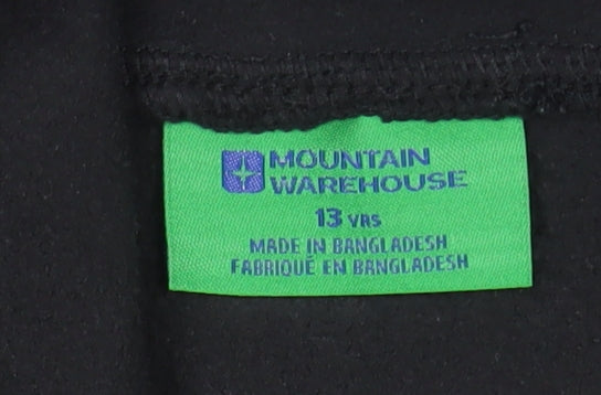 Mountain Warehouse Girls Black Fleece Pullover Hoodie 13 Years