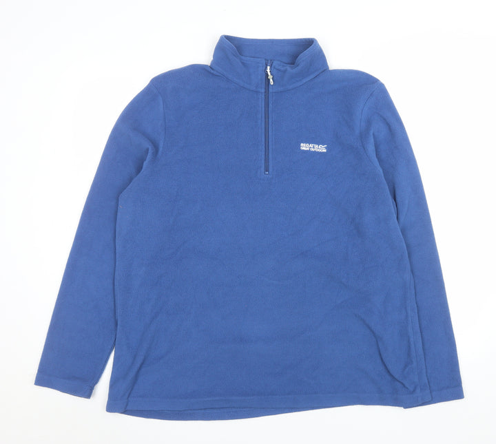 Regatta Great Outdoors Women's Blue Fleece Pullover Sweatshirt UK 18