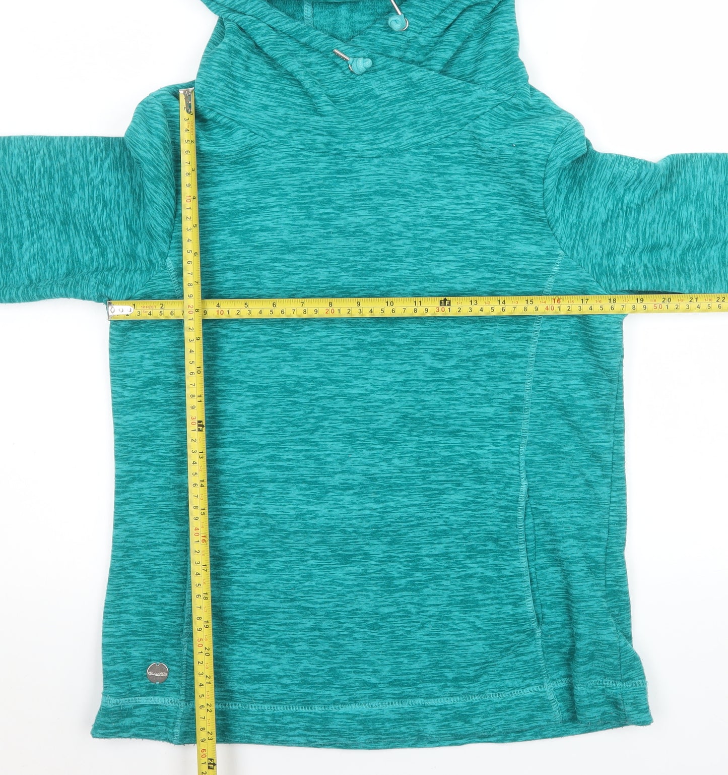 Regatta Womens Teal Hooded Pullover Hoodie UK 10 Polyester Outdoor