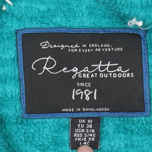 Regatta Womens Teal Hooded Pullover Hoodie UK 10 Polyester Outdoor