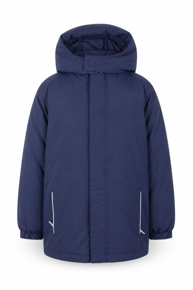 John Lewis Boys Blue Waterproof Hooded Parka Coat 9-10 Years