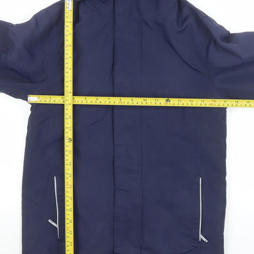 John Lewis Boys Blue Waterproof Hooded Parka Coat 9-10 Years