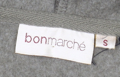 Bonmarché Men's Grey Hooded Fleece Jacket Size S Full Zip Casual