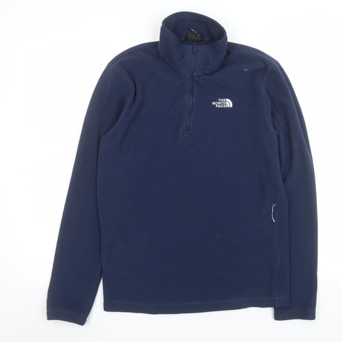 The North Face Men’s Blue Fleece 1/4 Zip Pullover Sweatshirt S