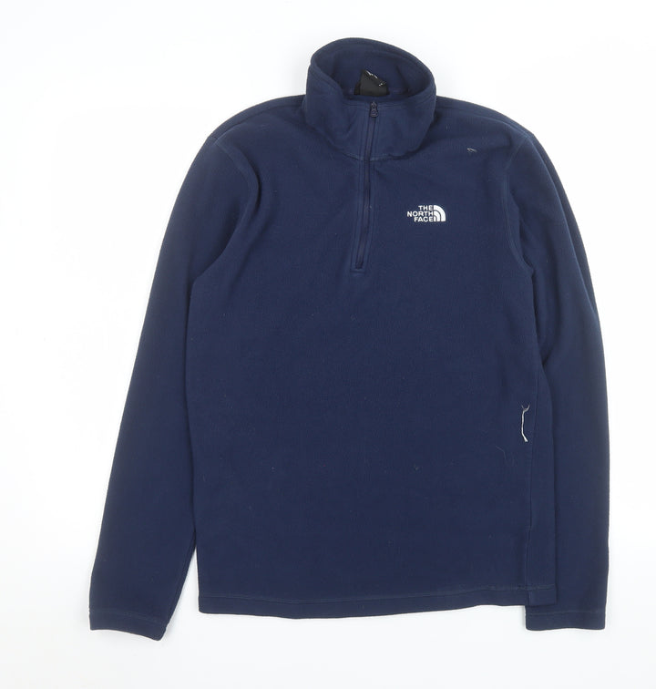 The North Face Men’s Blue Fleece 1/4 Zip Pullover Sweatshirt S
