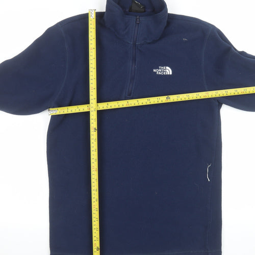 The North Face Men’s Blue Fleece 1/4 Zip Pullover Sweatshirt S