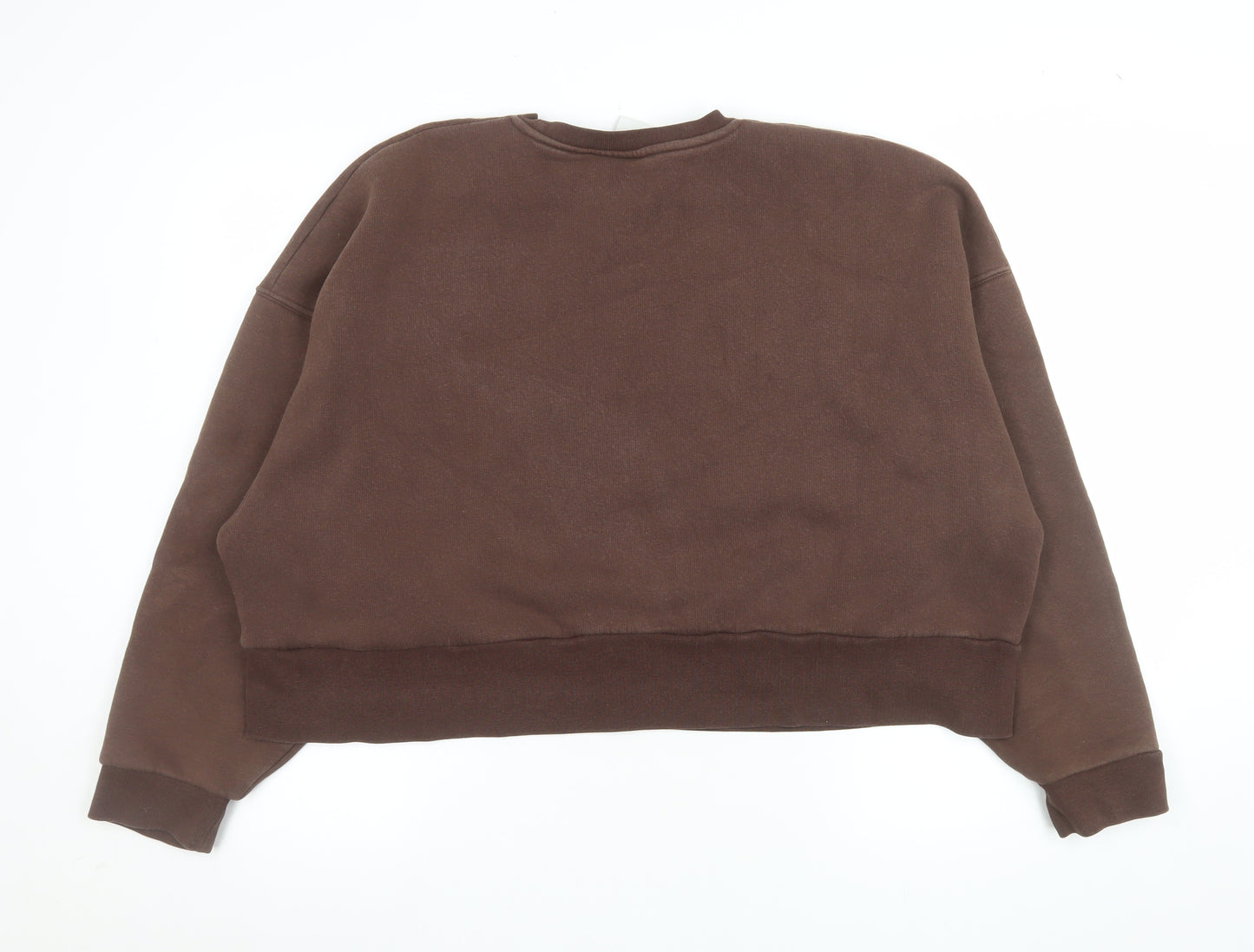 Forena Brown Crew Neck Women's Size 14 Pullover Sweatshirt